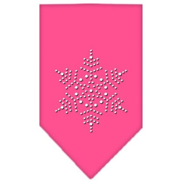 Unconditional Love Snowflake Rhinestone Bandana Bright Pink Large UN852163
